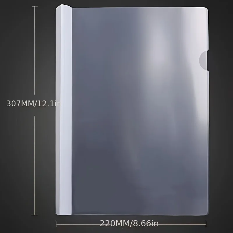 10pcs A4 Pull Rod Clip Extra Thick Transparent File Folder for Organizing Documents, Contracts, Reports, And Bid Documents