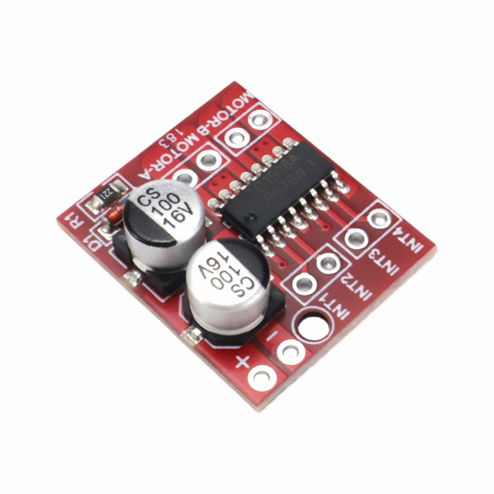 Módulo Controlador de Motor Mini L298N MX1508 2V-10V 1.5A, Controlador de Velocidad PWM de Doble Canal, Puente H Dual para Coche Inteligente Arduino
