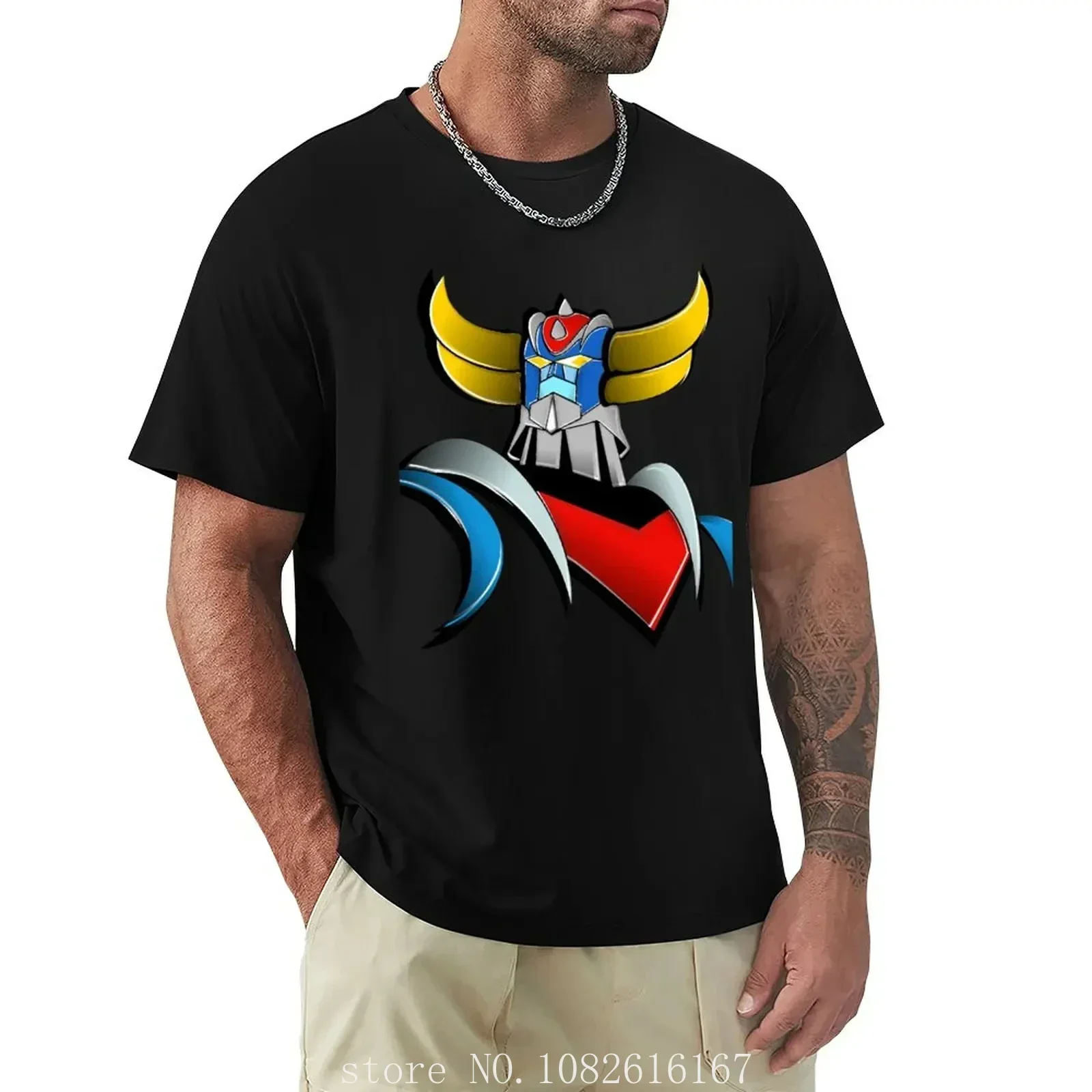 Sleeve Fashion Pullover Unisex Clothing Hot Goldorak Grendizer 2D Print Summer Men/Women O-Neck T-shirt Casual 100% Cotton Short