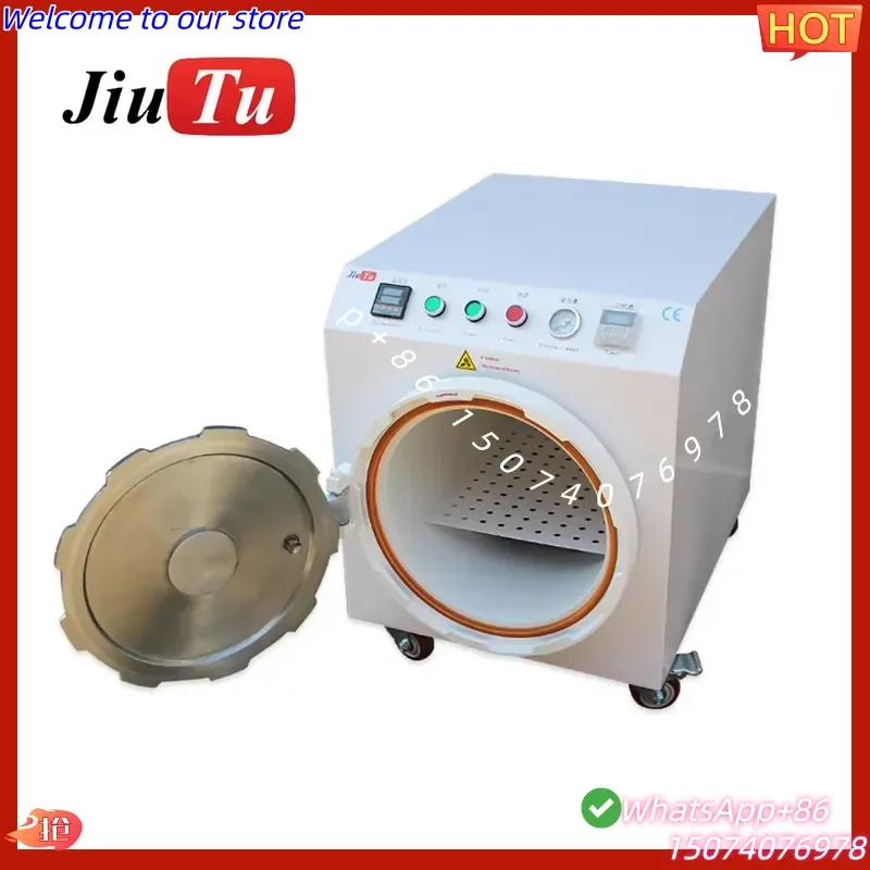 2026 JiuTu Small Autoclave Single External Pump Vacuum LCD OCA Air Bubble Remove Machine