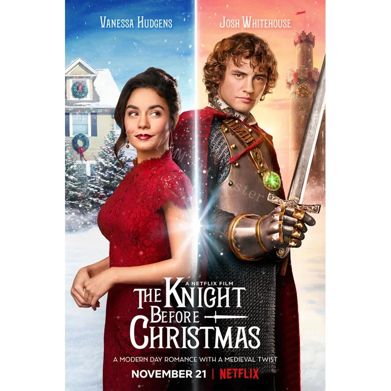 D1128 The Knight Before Christmas Movie Silk Fabric Poster Art Decor Indoor Painting Gift