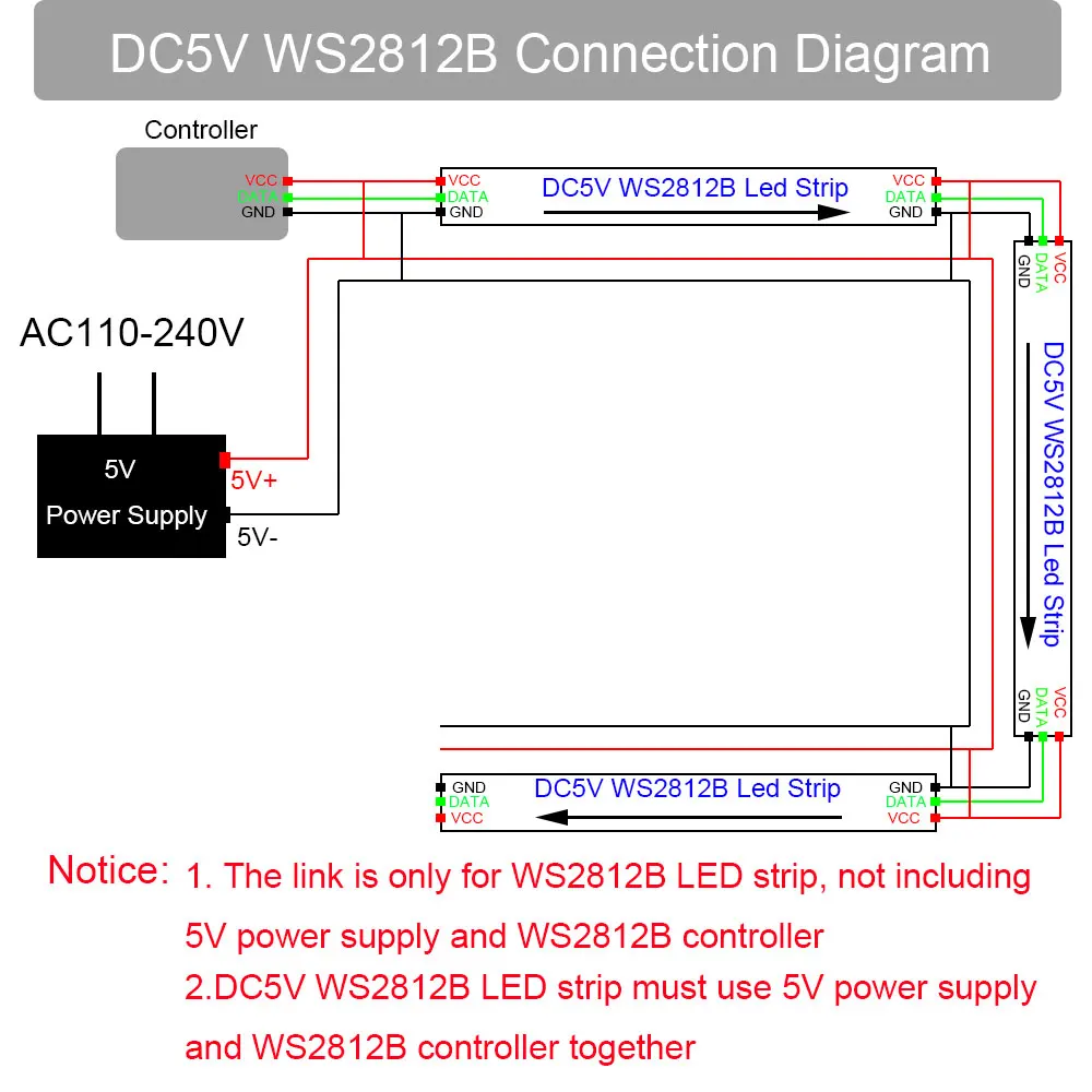 DC5V WS2812B Led Strip WS2812 Smart RGB Individually Addressable Black/White PCB  30/60/74/96/144 Pixel/Leds/M Tape Light