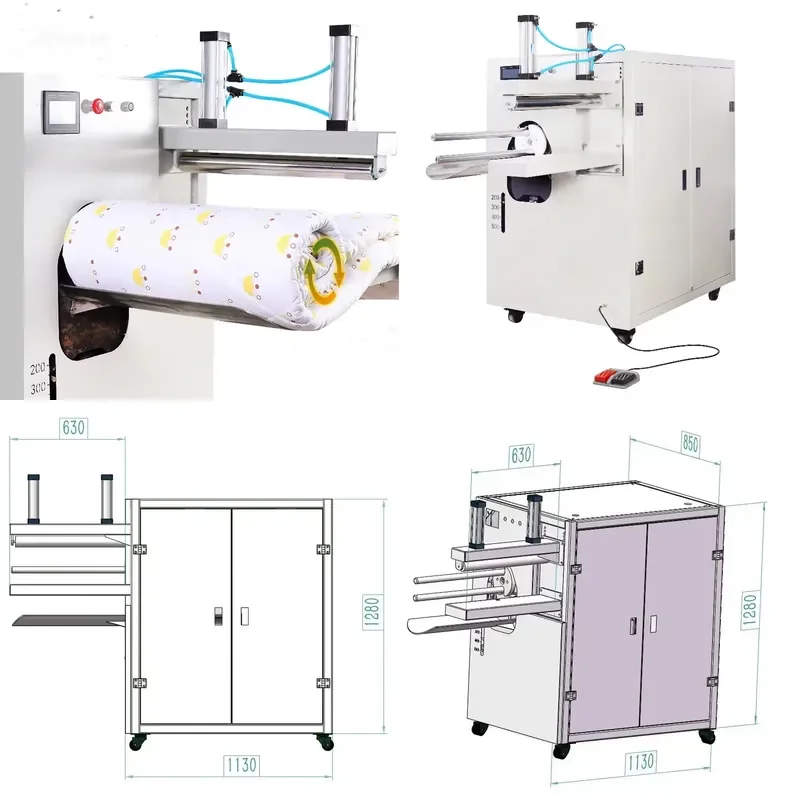 AP01 Multifunctional Folding Roller Machine for Quilt Bedding Set Fold Comforter Cover Roller Machine for Textile Factory