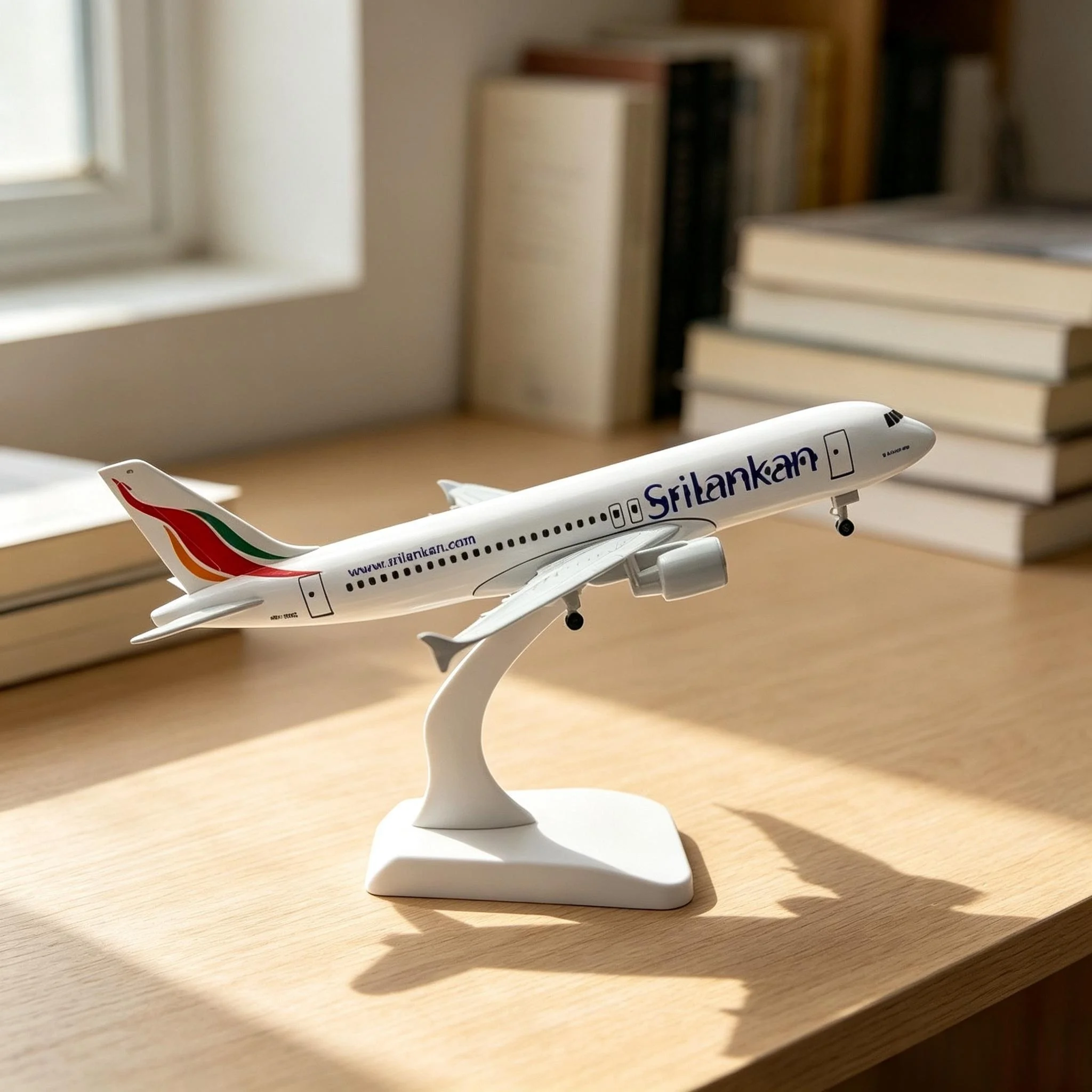 20cm Aircraft Model 1:400 Scale Air-bus 320 Simulation Model Alloy Metal Aircraft A320 Sri Lankan Airlines with Landing Gear