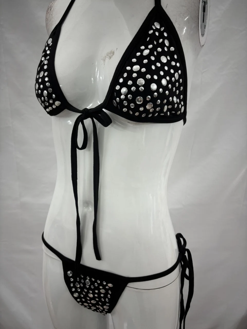 Gotisch bedrukt sexy bikinitop damesbadpak mode patch badpak slim fit zomer casual niche mode Y2k stijl emo meisje