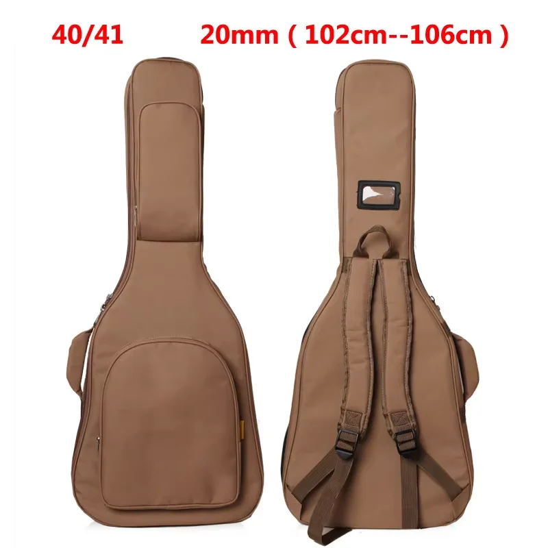 High-quality Guitar bag 16mm Thickening Guitar Gig Bag Backpack Case Cover Water-Resistant Nonwovens Interior Thicken Sponge Pad