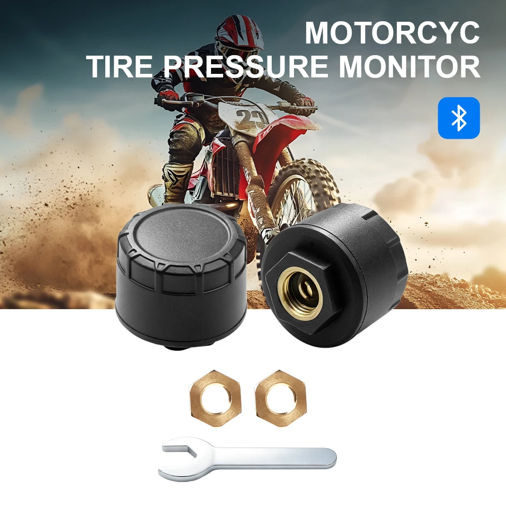 Phone Display External Alarm Tire Pressure Sensors Bluetooth APP Car TPMS Tire Pressure Monitoring System Motorcycle  Car 2/4PCS