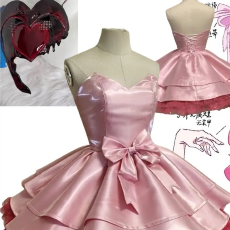 Mizi Zombiestage Cosplay Mask Wig Pink Lolita Gothic Zombie Woman Idol Stage Clothes R1 ZOMST-Little Bunny Halloween Alienstage
