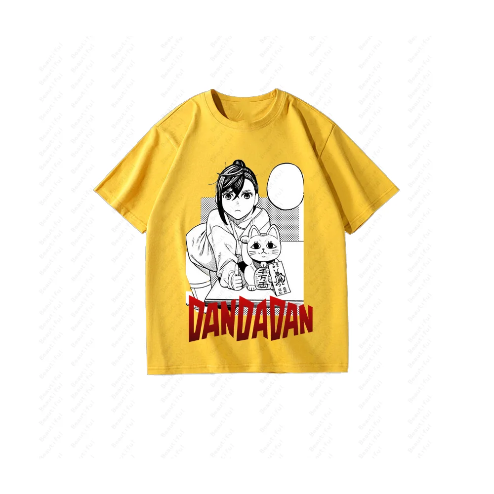 Dandadan Japanese AnimeFashion Men And Women's Summer Casual Comfortable Short-Sleeved T-Shirts Couple Y2k Style T-Shirt