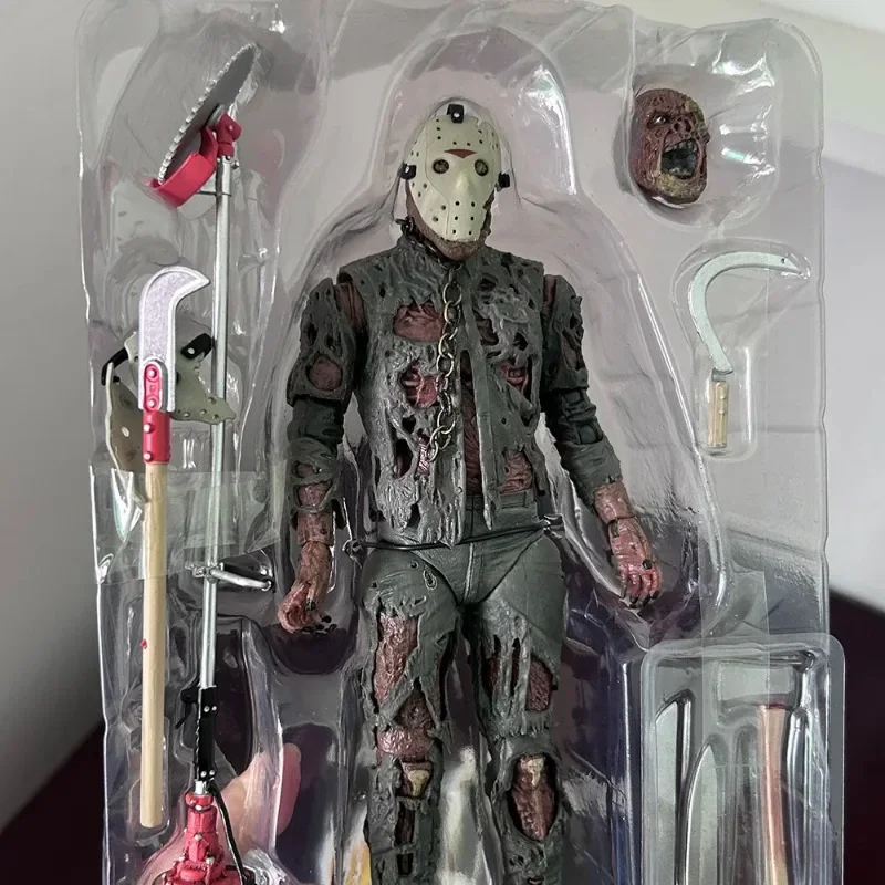 In Stock NECA Friday Jason The13th New Blood Jason Voorhees Anime Action Figure Part VII  Horror Halloween Collection Toy Gifts