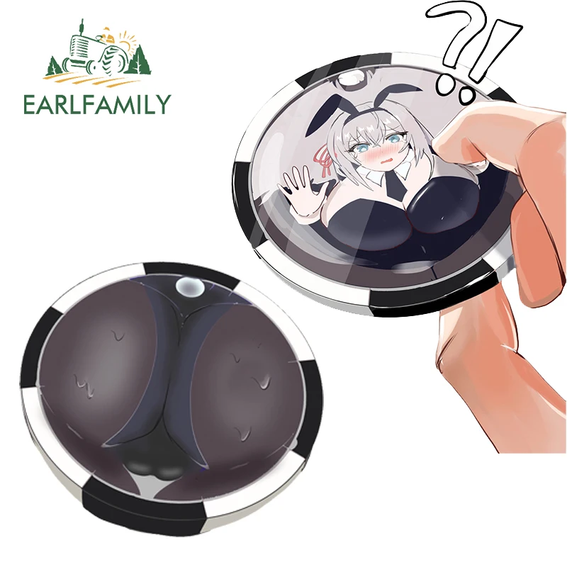 EARLFAMILY Alisa Sealed in The Coin Car Sticker NSFW Anime Big Breast Ass Car Gadget Decal Scratch-Proof Creative Accessories