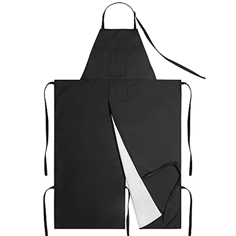 With Pockets Adjustable Work Apron Tied Split Apron For Potter Gardener Long One-piece Hanging Neck Apron