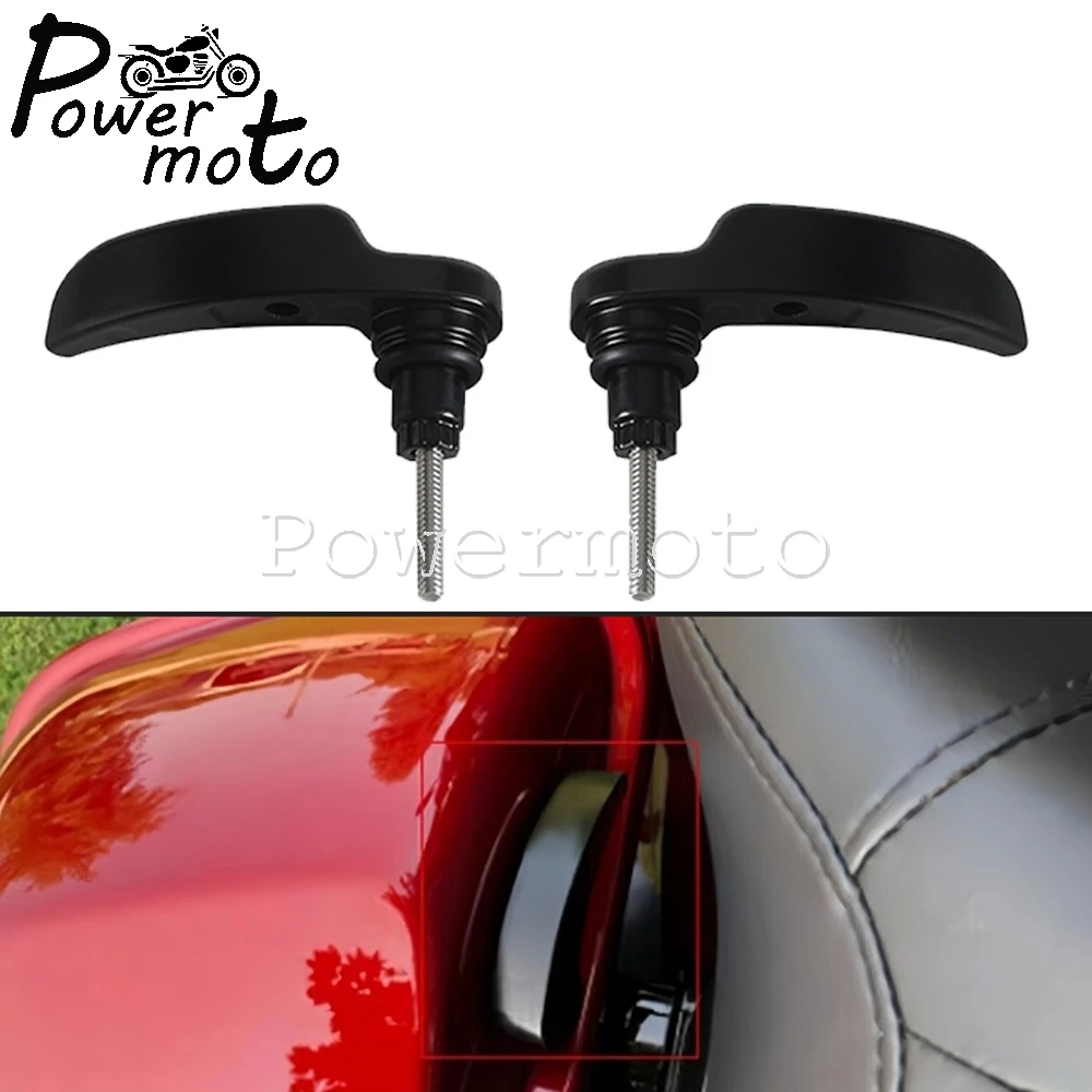Motorcycle Saddlebag Latch Lever Lid Lifter For Harley Touring Electra Street Glide Road King (except FLHXSE and FLTRXSE) 14-23