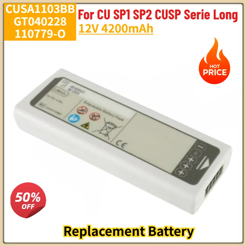 

CUSA1103BB High Quality Battery 12V 4200mAh For CU SP1 SP2 CUSP Serie Long Brand New Replacement Battery