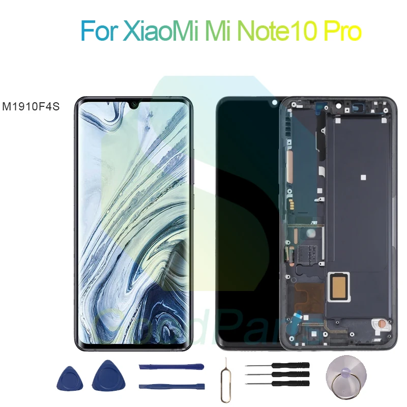 

For XiaoMi Mi Note 10 Pro Screen Display Replacement 2340*1080 M1910F4S Mi Note 10 Pro LCD Touch Digitizer