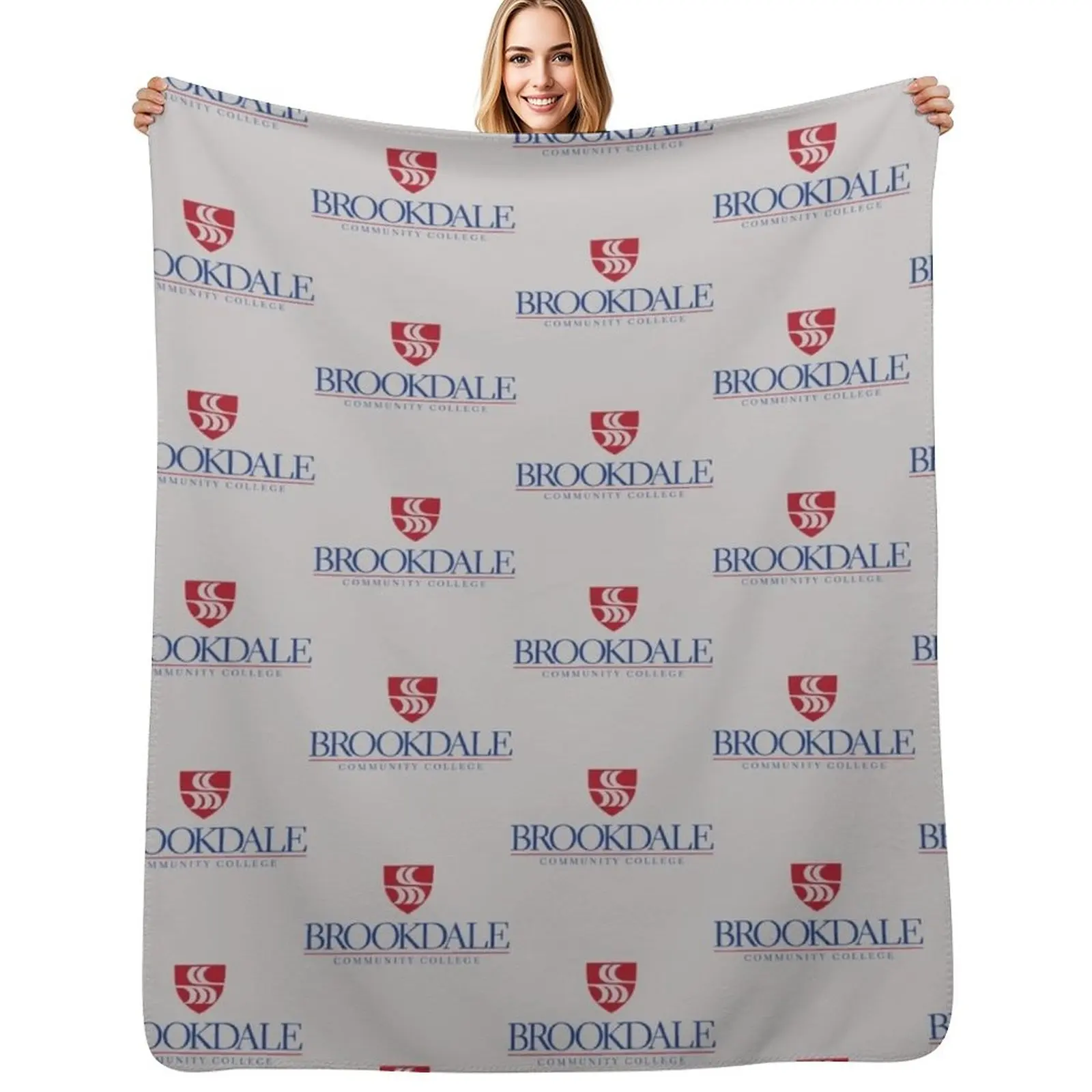 Community College, Brookdale Throw Blanket Thermal Luxury Designer Blankets For Bed heavy to sleep Single Plush Blankets