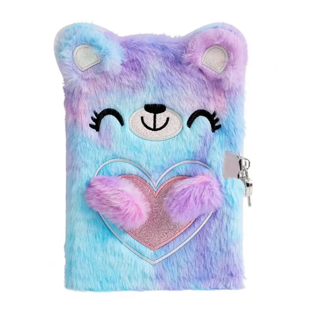 A5 أفخم دفتر مع قفل الكرتون شكل الاطفال الأطفال الدب مجلة دفتر أفخم دفتر مذكرات القرطاسية المدرسية