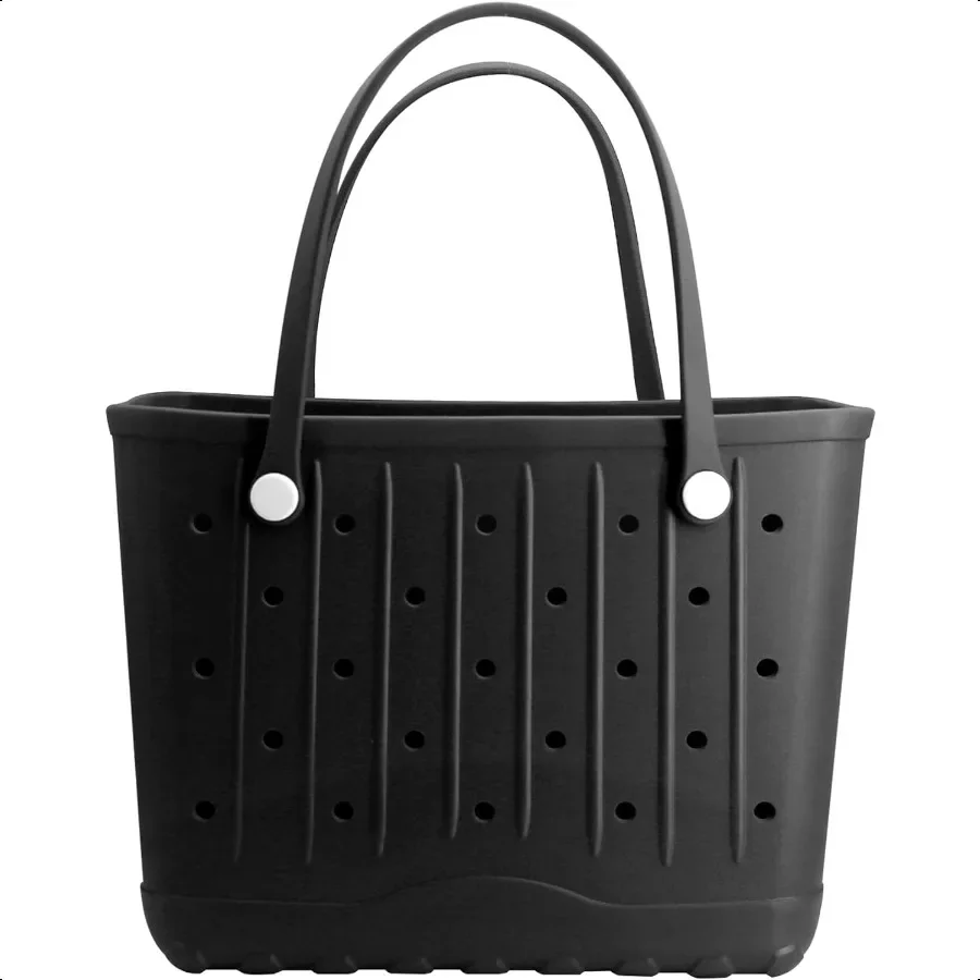 

Rubber Beach Tote Bag Large Waterproof Beach Bag for Pool Boat Sports Outdoor Washable Travel Tote Bag