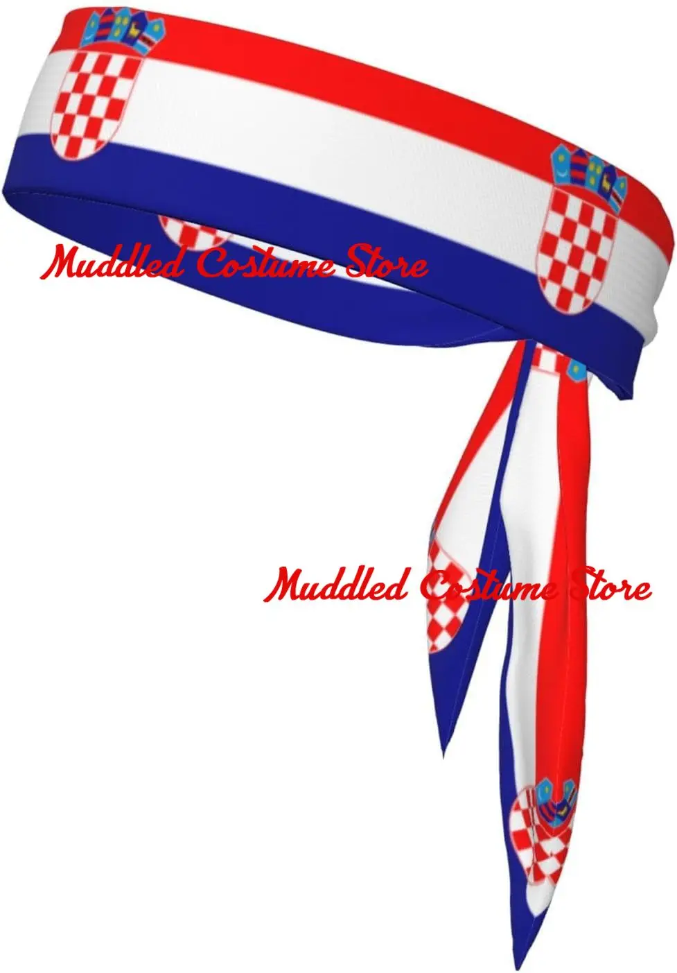 

Спортивный платок с принтом флага Хорватии, впитывающий пот и дышащий, повязка на голову, двусторонний платок