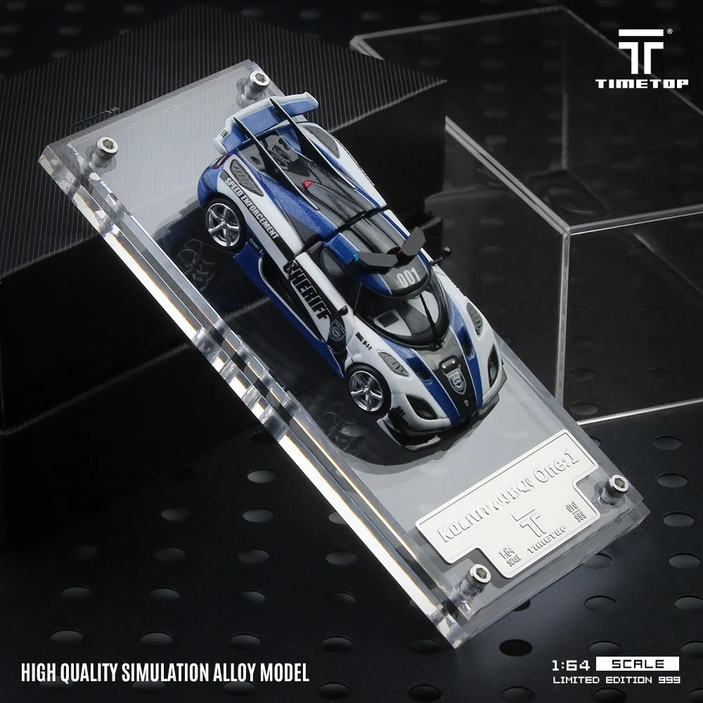 **الطلب المسبق ** Time Top TT x Time Micro TM 1:64 One 1 Police Livery Diecast Model Car