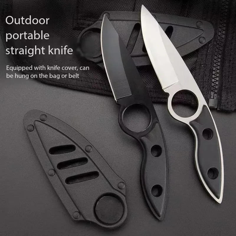 

2024 New Outdoor Multi functional Straight Knife, EDC Camping Sharp Survival Knife, Jungle Portable Hunting Knife with K-Sheath