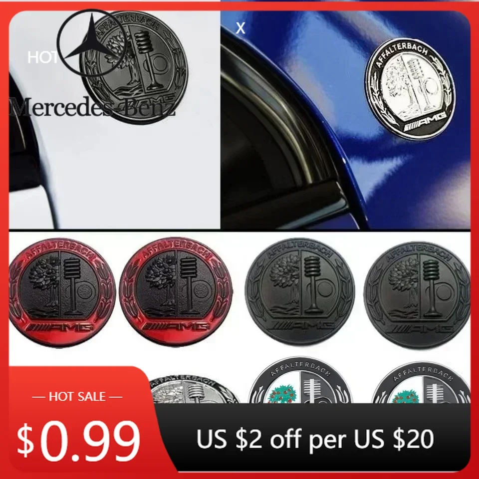 

Car Sticker 45/65MM Metal Car Body side windows Door Rear Pillar Decorative Sticker for Mercedes Benz Amg W204 W205 W211 W212 W2