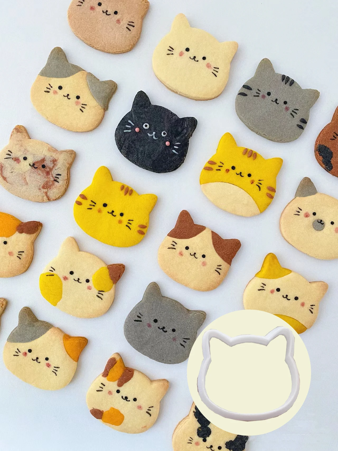 1Pc Cute Cat Pattern Cookie Cutter Mini Animal Shape Biscuit Stamp Kids Party Decoration Accessories And Tools Hand Pressed Mold