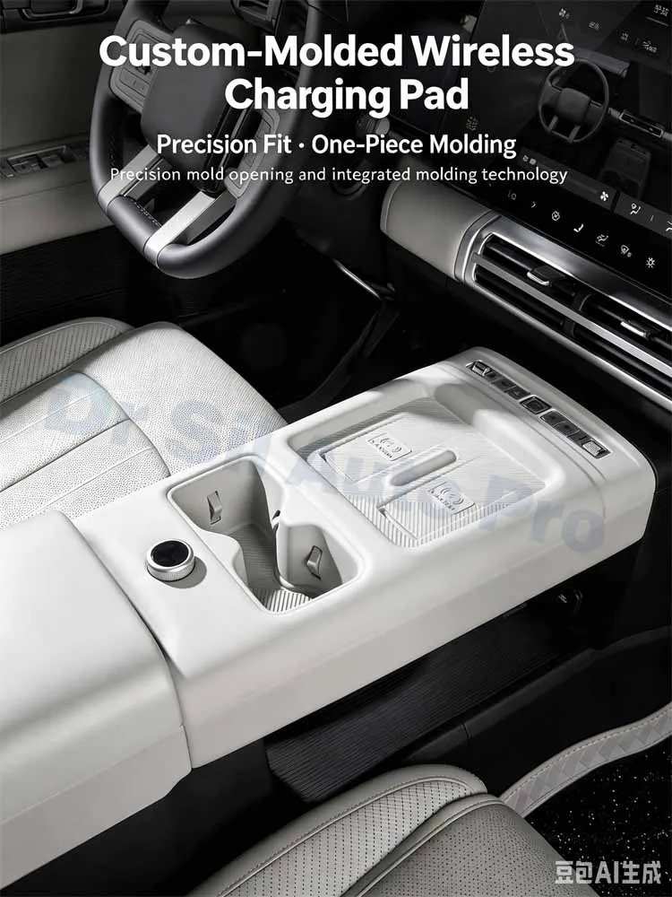For BYD Ti7 Fangchengbao Ti7 Full Coverage Center Console Silicone Mat Cup Holder Storage Pad Interior Accessories
