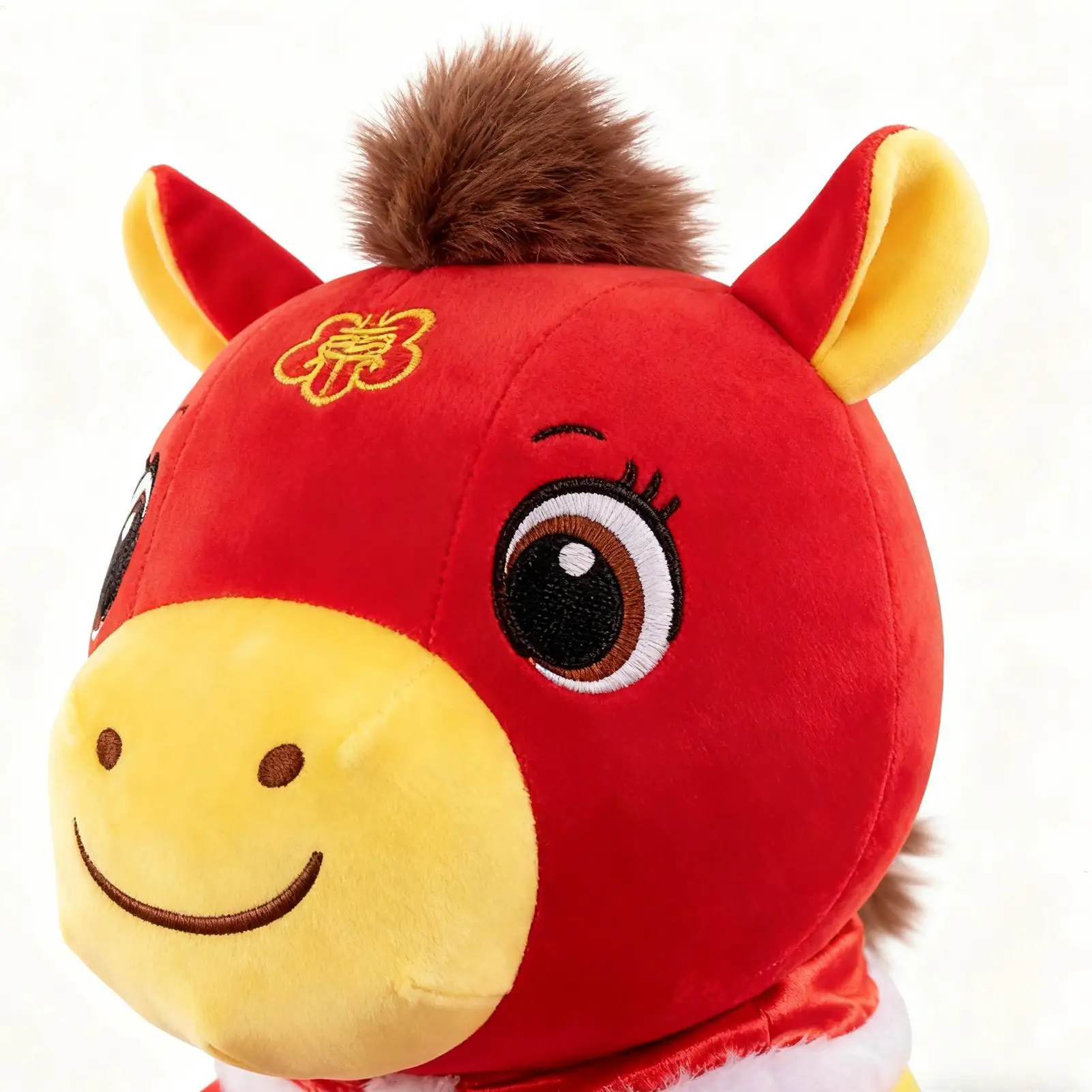 

Stuffed Horse Good Luck Mascot Doll 2026 Horse Doll For Adult Child Friend Family Bedside Table Sofa Decor Living Nursery Party