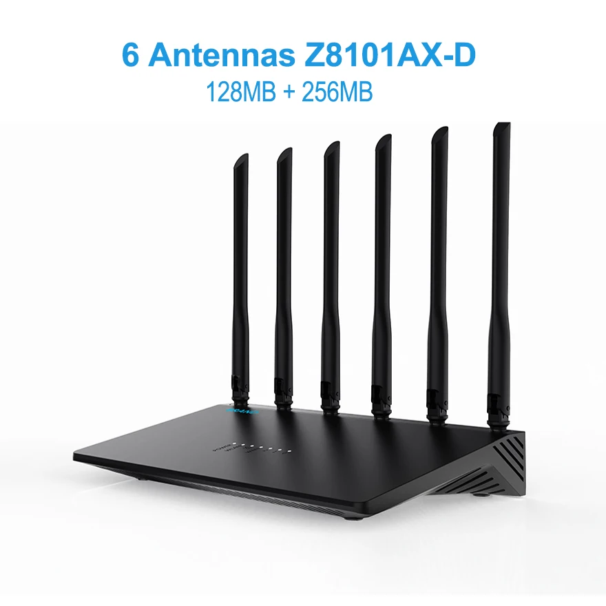 Zbtlink Wifi6 Router 3000Mbps 5Ghz 2.4Ghz Openwrt 128MB Flash 256MB RAM Gigabit LAN Wifi 6 Hotspot Access Point for 128 Device