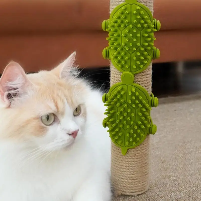 Cat Face Scratcher Turtle Shaped Cat Scratcher Wall Corner Massage Comb For Kitten Adjustable Cat Massager For Cats Dogs Pets