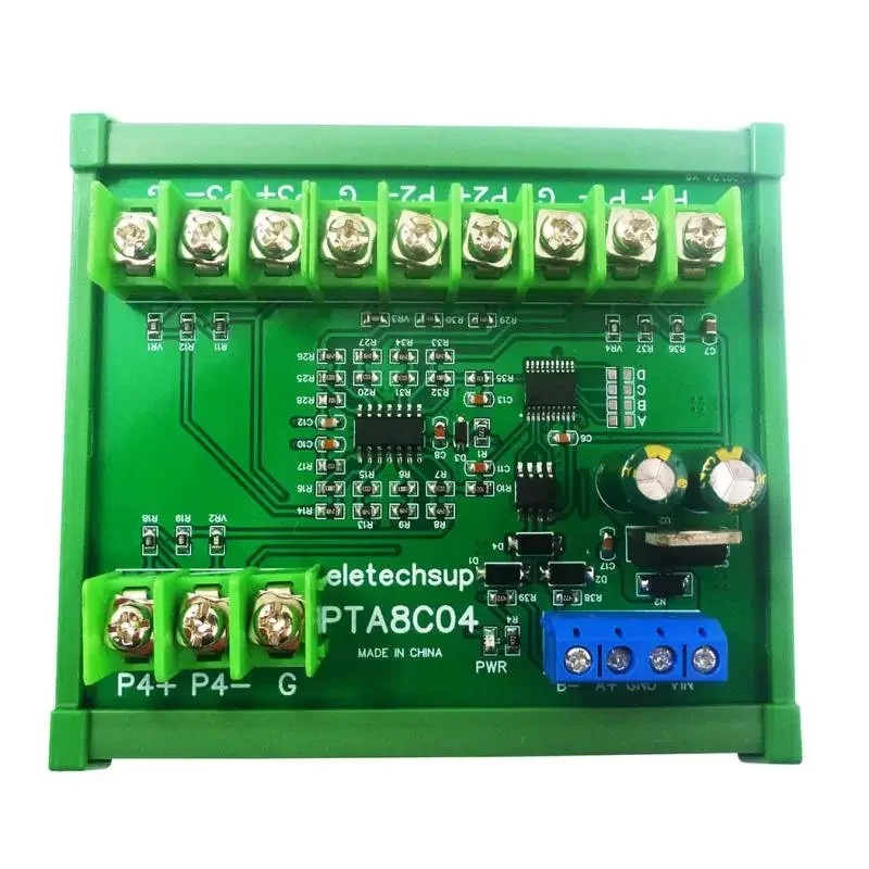 

PTA8C04 4CH DC12V 24V Celsius PT100 Thermocouple Temperature Sensor Module Modbus RTU Platinum Thermal Resistance Collector