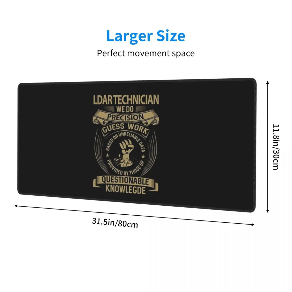 Ldar Technician T Shirt - We Do Precision Job Gift Item Tee Rubber Keyboard Pads