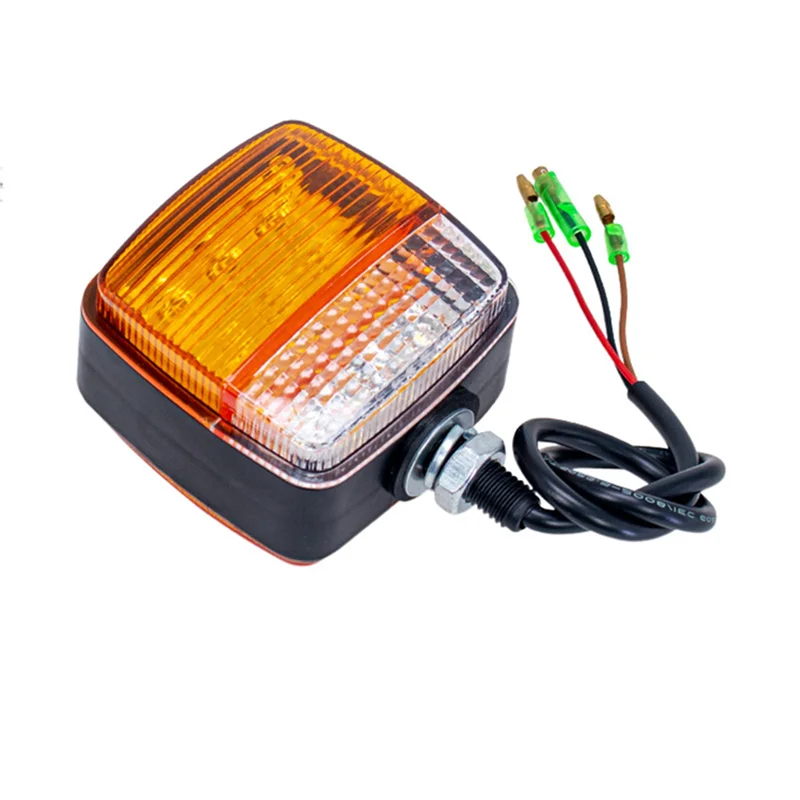 12X رافعة شوكية تحول ضوء LED على الوجهين ضوء صغير 12 فولت مربع تحول الجبهة ضوء وقوف السيارات ضوء عكس الضوء-L94A