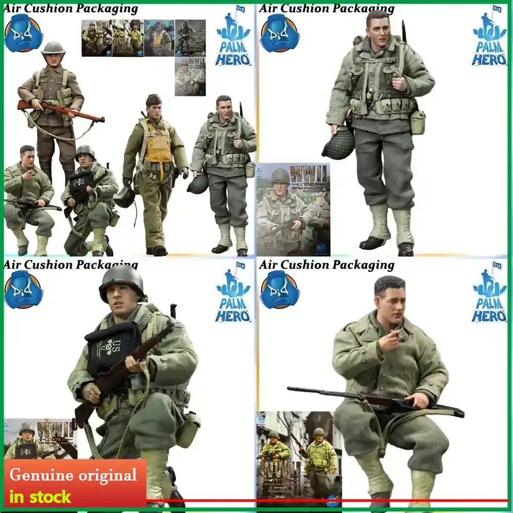 Figura de acción coleccionable DID Palm Hero Rangers Private Jackson Caparzo Reiben Piloto de infantería británica de la Primera Guerra Mundial con