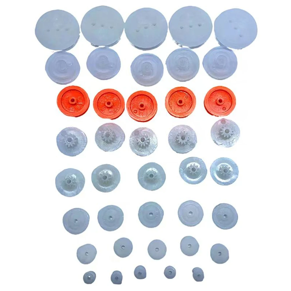 Rubber Belt Drive Pulley Reduction Rubber 2mm Diameter 84Pcs set Accessories DIY Drive Rack Making Process Model Mini Pulley