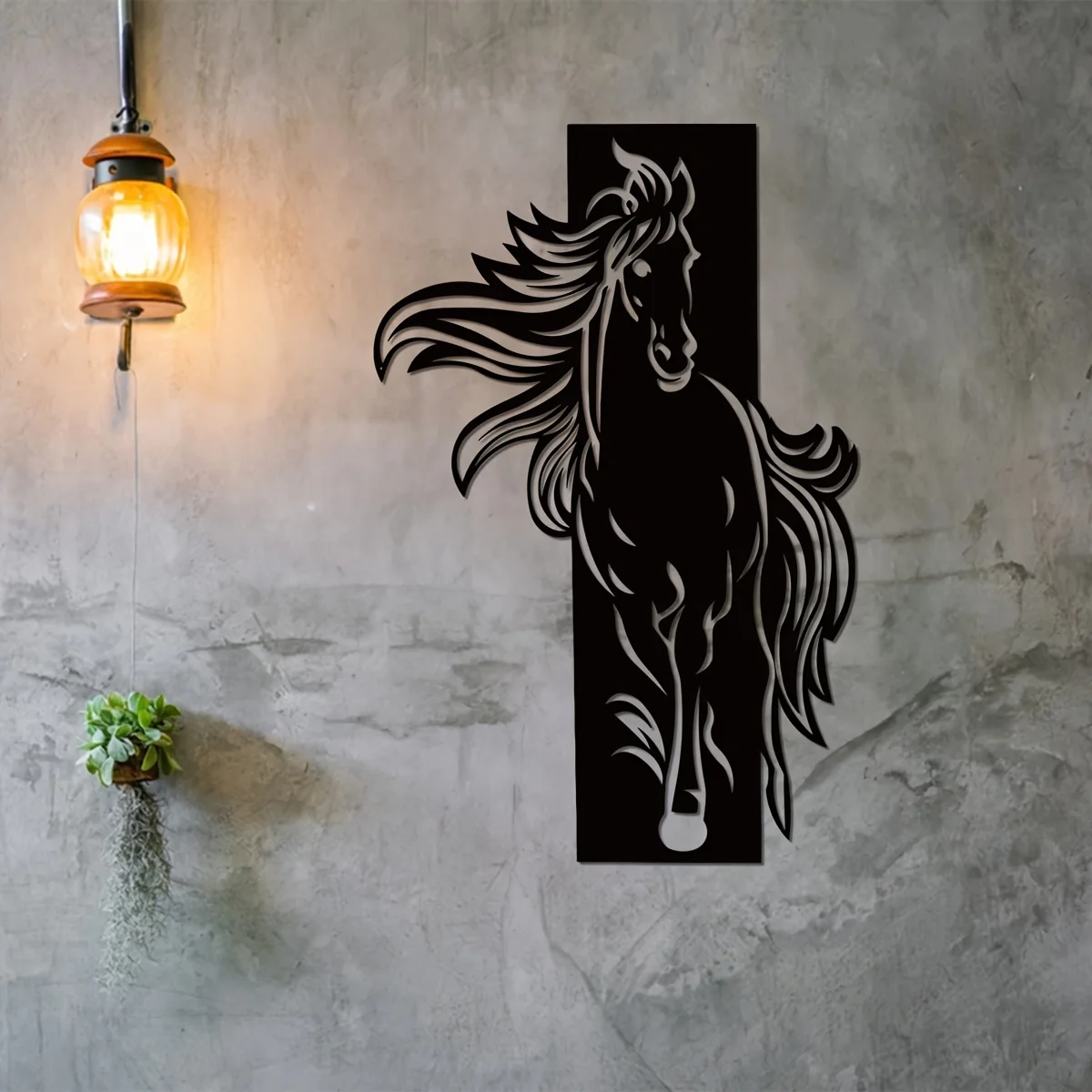 1pc Metal Wall Art, Free Spirit Horse Metal Wall Decor, Livingroom Decor, Wall Decor, Animal Wall Art, Housewarming Gift