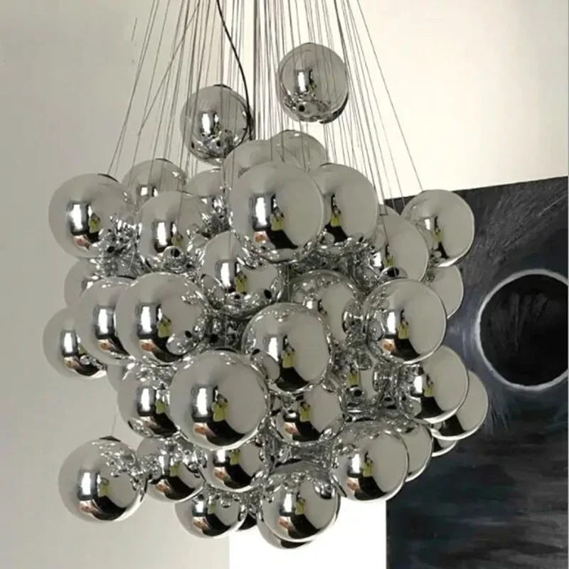 Modern Desiger Bubble Ball Chandeliers Art Decor Glass Chanddelier Light Fixture Dinning Room/Living Room Suspension LED Lamp