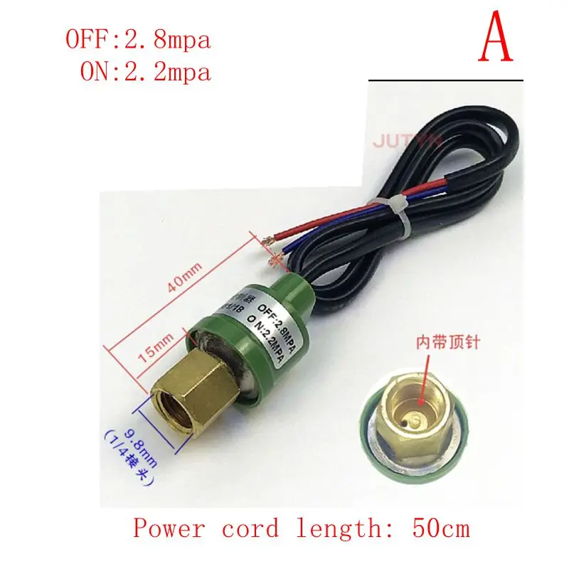 Air conditioning heat pump/compressor high and low pressure protector high and low pressure switch, chiller unit pressure switch