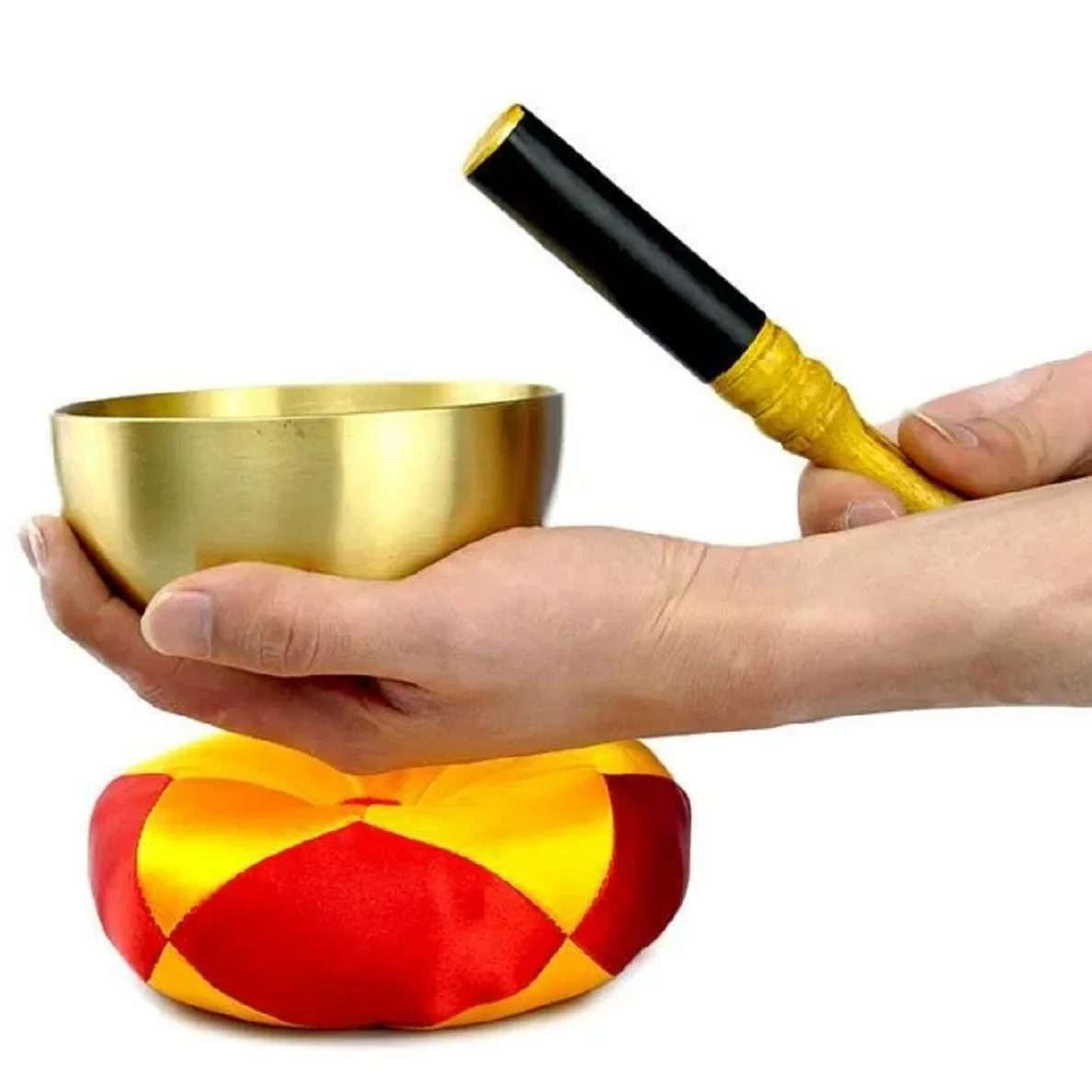 Japanese Copper Singing Bowls with Pillow and Striker, Hand Hammered Chakra Meditation, Buddha Magic