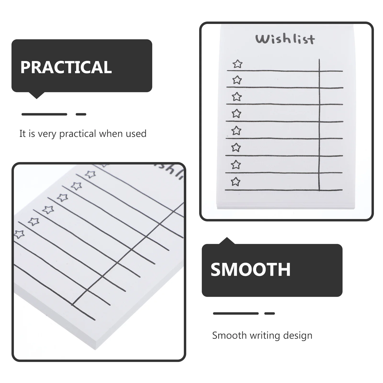 

5 Books Notebook Pad Writing Pads Plain Paper Cartoon Blank Notepads Small Memo 's Convenient Message