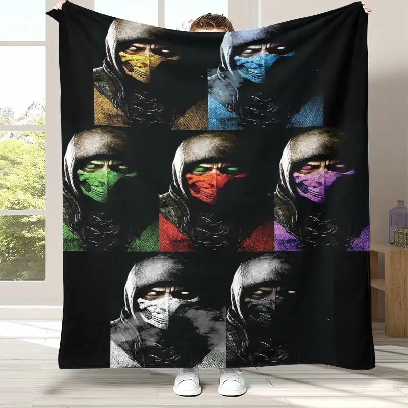 Fighter Mortal Kombat Game Movie Soft Flannel Throw Blanket,Cozy Warm Blanket for Bed,Sofa,Living Room,Picnic,Home Decor,Gift