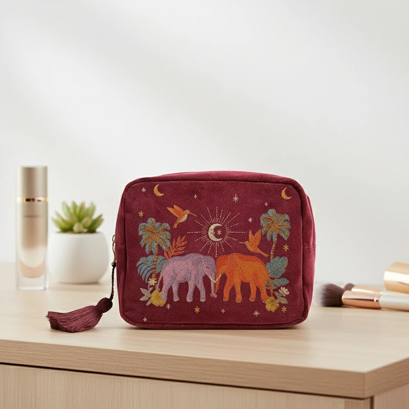 

Портативная косметичка с принтом слона, дорожная сумка для мытья, органайзер для хранения косметики, набор туалетных принадлежностей, сумка для ухода за кожей