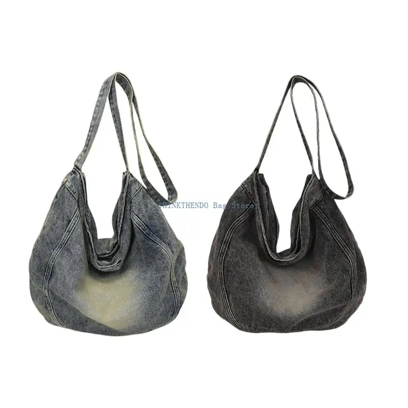 

340D Women Casual Shopping Bag Denims Shoulder Bag Large Capacity Crossbody Bag