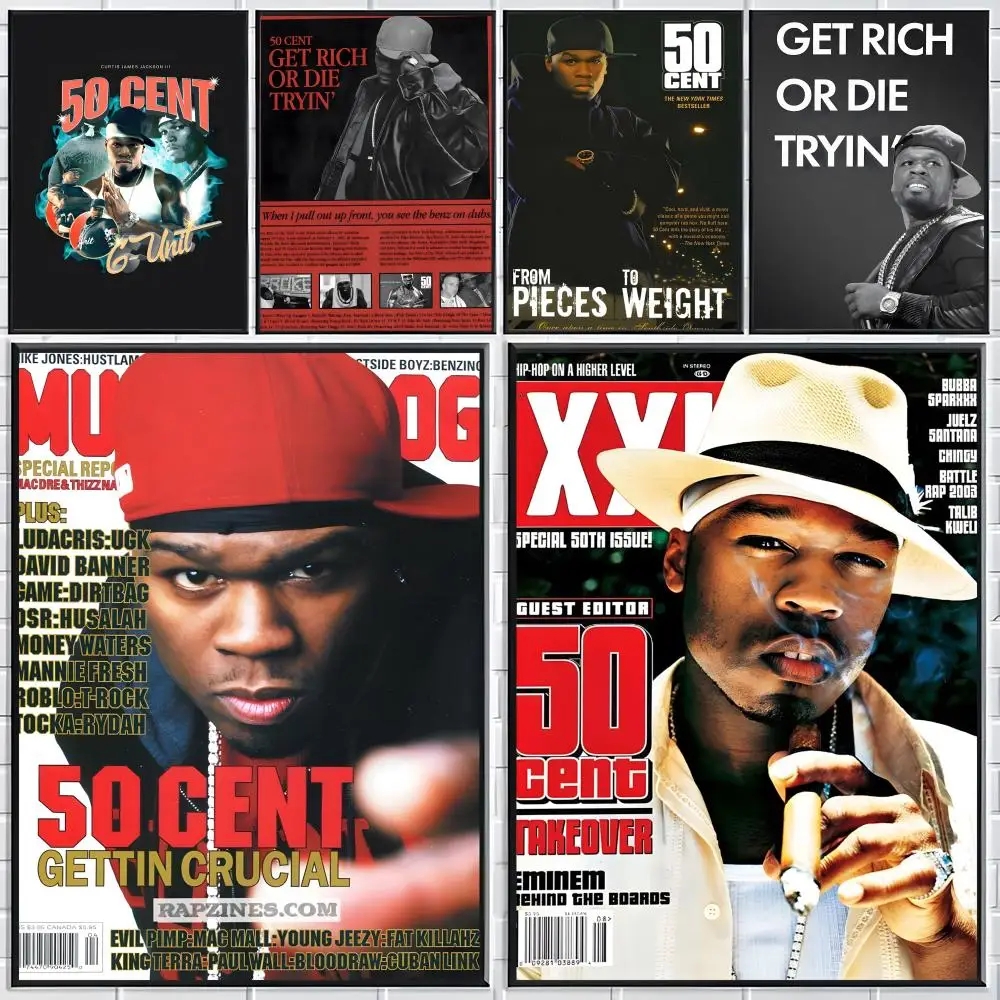 F-50 Cent Poster Classic poster and wall art prints are suitable for living rooms, bedrooms,and home