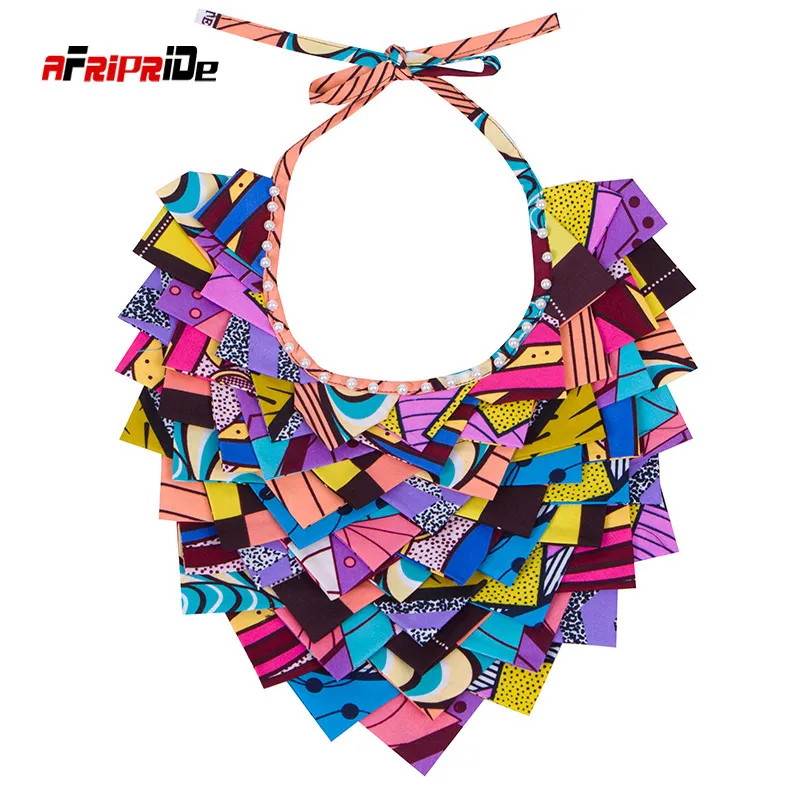 Africa Necklace Party Jewlery Peals NeckalceTasted Handmade Necklace Ankara Accessories Traditional Necklace Wyb437