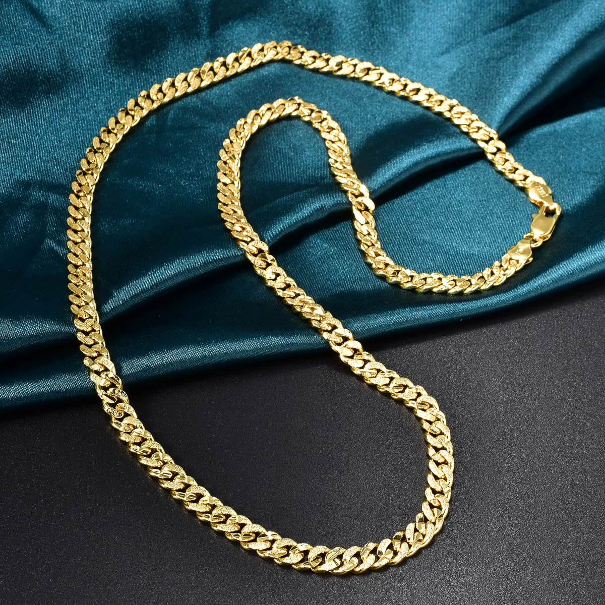 Neue kubanische Kette Halskette für Männer und Frauen Hip Hop Punk Party Bankett Schmuck Accessoires Geschenke – Detail 8