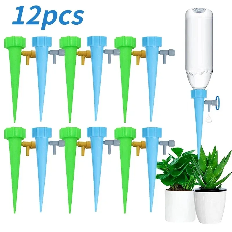 Automatisches Tropfbewässerungssystem, selbstbewässernder Spike für Blumenpflanzen, Gewächshaus, Garten, verstellbares automatisches Wassertropfergerät