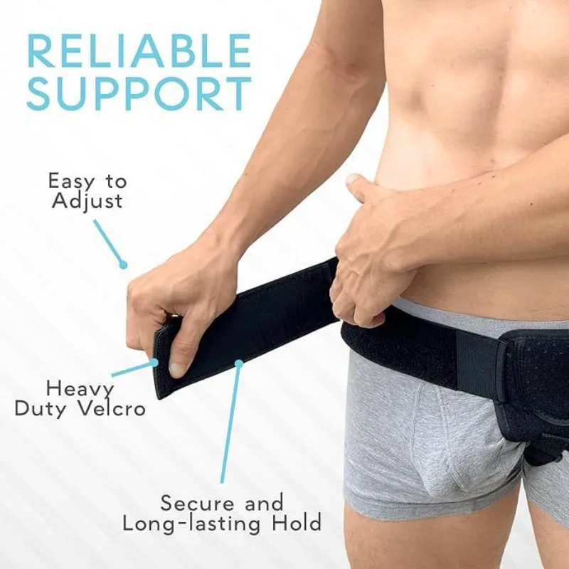 Adult Male Unilateral Hernia Band Pressurized Strangle-proof Adjustable Bilateral Hernia Belt Breathable Rehabilitation Supplies