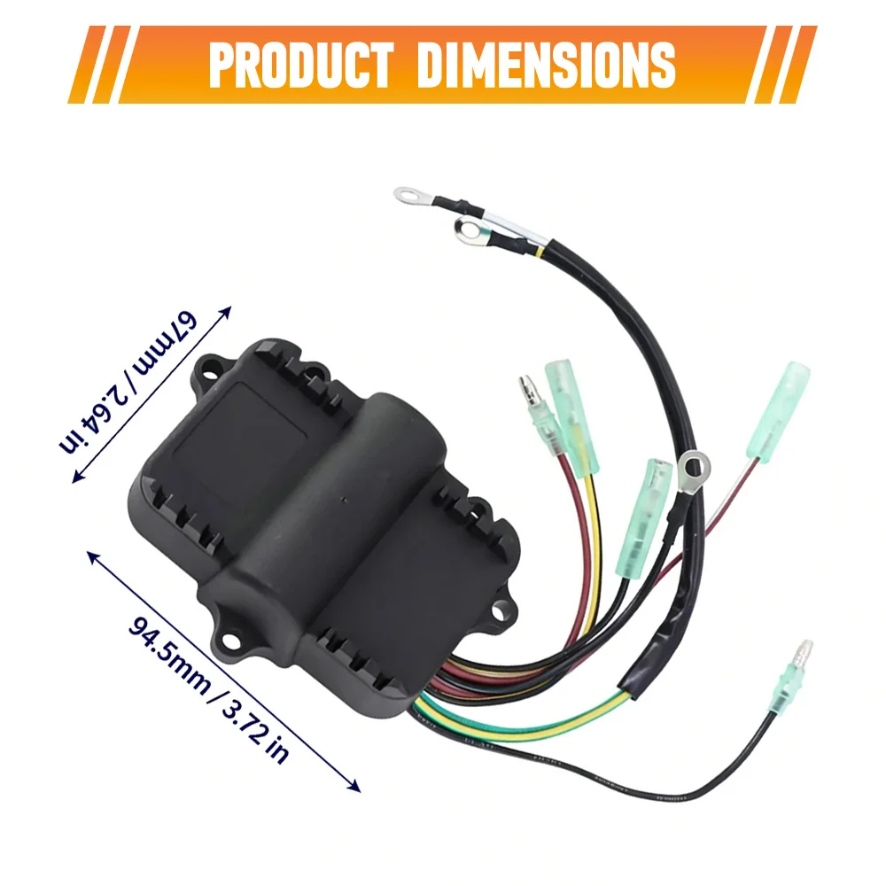 For Mercury Mariner 6/8/9.9/10/15/20/25/35HP 2-Stroke 1980-1996 Outboard Switch Box CDI Power Pack 339-7452A19 7452A7 7452A1